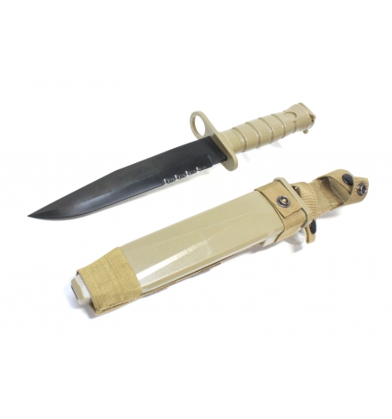 Couteau de ceinture tan + holster M10 - S&T Couteau de ceinture tan + holster M10 - S&T