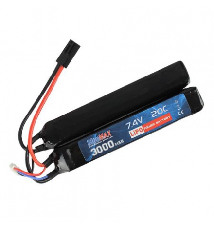 Batterie Lipo 7,4V 3000mAh 20C mini tamya (NUNCHUCK X2) - BLUE MAX