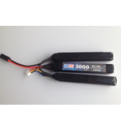 Batterie Lipo 11,1V 3000mAh 20C mini tamya (NUNCHUCK X3) - BLUE MAX