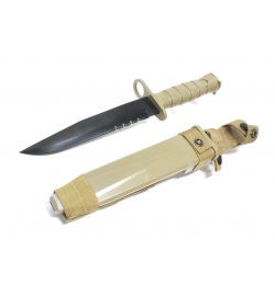 Couteau de ceinture tan + holster M10 - S&T