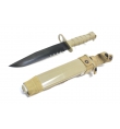 Couteau de ceinture tan + holster M10 - S&T