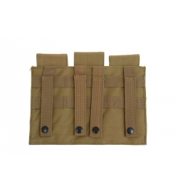 Triple Poches chargeurs type M4/M16 tan - GFC