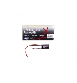 Batterie Lipo 250mAh 7,4V 20C pour HPA - ASG