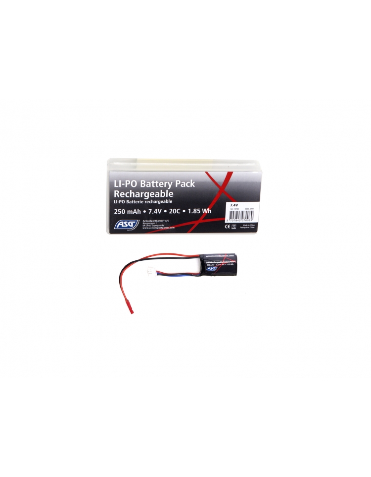 Batterie Lipo 250mAh 7,4V 20C pour HPA - ASG
