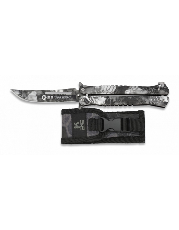 Couteau papillon Camo Kryptek Typhon - K25