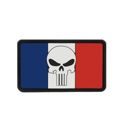 Patch PVC drapeau france PUNISHER