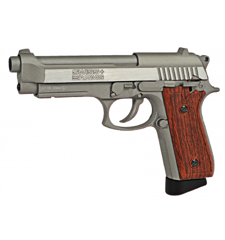AIRGUN SA P92 STAINLESS 4,5 mm Blowback 1,6 joule - SWISS ARMS