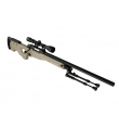 Sniper MB01 WARRIOR I tan avec lunette et bipied 3-9x40 - WELL