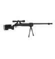Sniper MB17D Noir avec lunette de visée et bipied - WELL