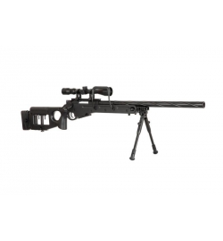 Sniper MB4420D Noir avec lunette de visée et bipied - WELL