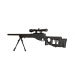 Sniper MB4420D Noir avec lunette de visée et bipied - WELL