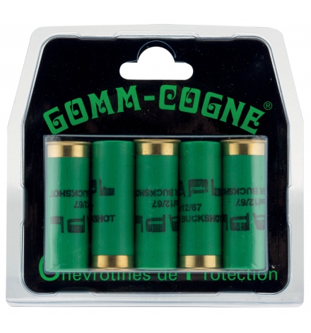 Billes de chevrotines en caoutchouc de protection calibre 12/67 - Gomm-Cogne