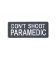 Patch PVC "DON'T SHOOT PARAMEDIC" noir - GFC TACTICAL