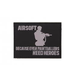 Patch PVC "Airsoft because even paintballers needs heroes" - GFC TACTICAL