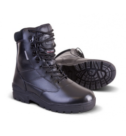 Chaussures/botte Patrol All Leather Noir - KOMBAT.UK