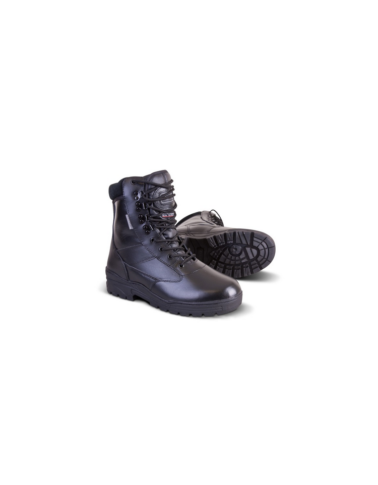 Chaussures/botte Patrol All Leather Noir - KOMBAT.UK