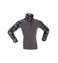 Combat shirt Flannel Noir - INVADER GEAR