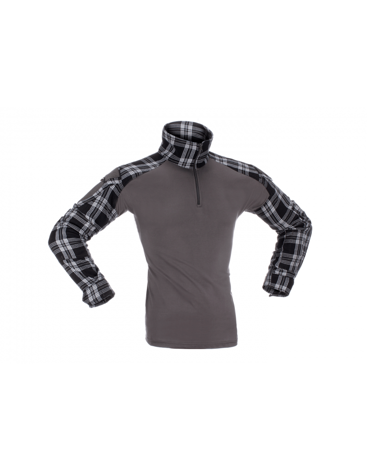 Combat shirt Flannel Noir - INVADER GEAR