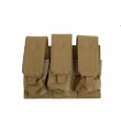Triple Poches chargeurs type M4/M16 - TAN