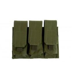 Triple Poches chargeurs type M4/M16 - OLIVE