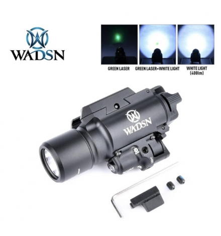 Lampe X400 avec laser vert Noir - WADSN