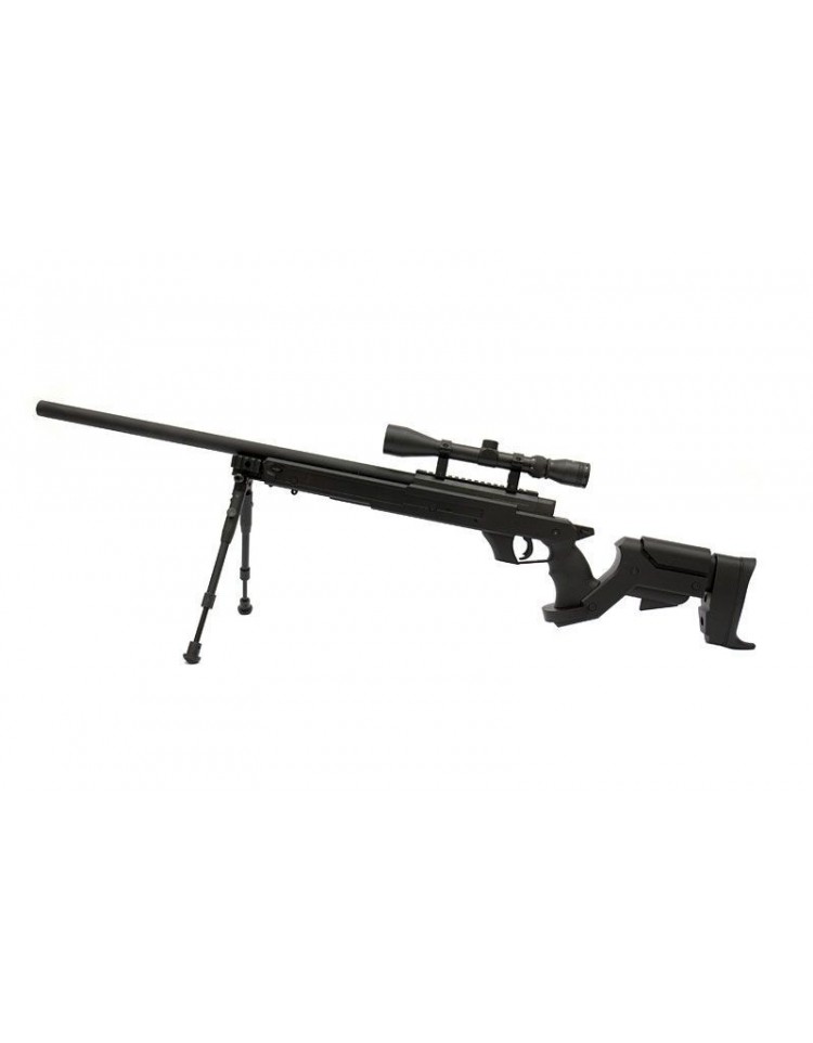 Sniper MB04D Noir avec lunette et bipied - WELL