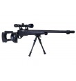 Sniper MB10D Noir avec lunette de visée 3-9x40 et bipied - WELL
