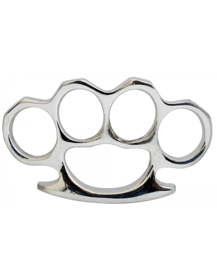 Poing américain argent aluminium