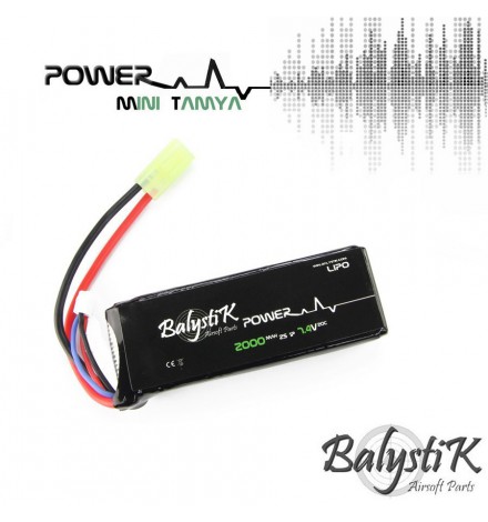 Batterie Lipo 2000mAh 7.4V 20C - BALYSTIK