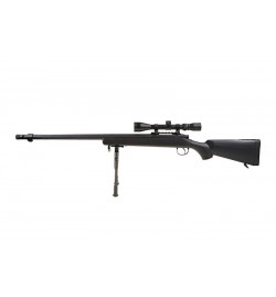 Sniper MB07D Noir avec lunette 3-9x40 et bipied - WELL