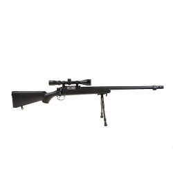 Sniper MB07D Noir avec lunette 3-9x40 et bipied - WELL