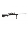 Sniper MB07D Noir avec lunette 3-9x40 et bipied - WELL