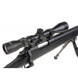 Sniper MB07D Noir avec lunette 3-9x40 et bipied - WELL