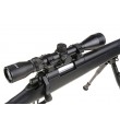 Sniper MB07D Noir avec lunette 3-9x40 et bipied - WELL