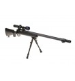 Sniper MB07D Noir avec lunette 3-9x40 et bipied - WELL