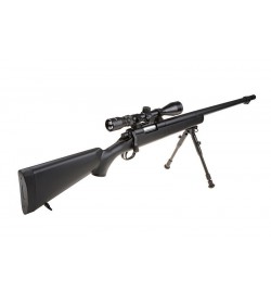 Sniper MB07D Noir avec lunette 3-9x40 et bipied - WELL