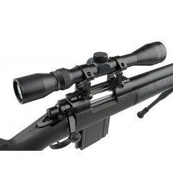 Sniper MB4405D Noir avec lunette 3-9x40 et bipied - WELL