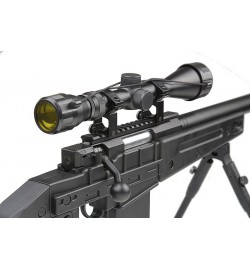 Sniper MB4408D Noir avec lunette 3-9x40 et bipied - WELL