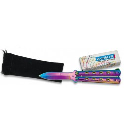 Couteau papillon rainbow 
